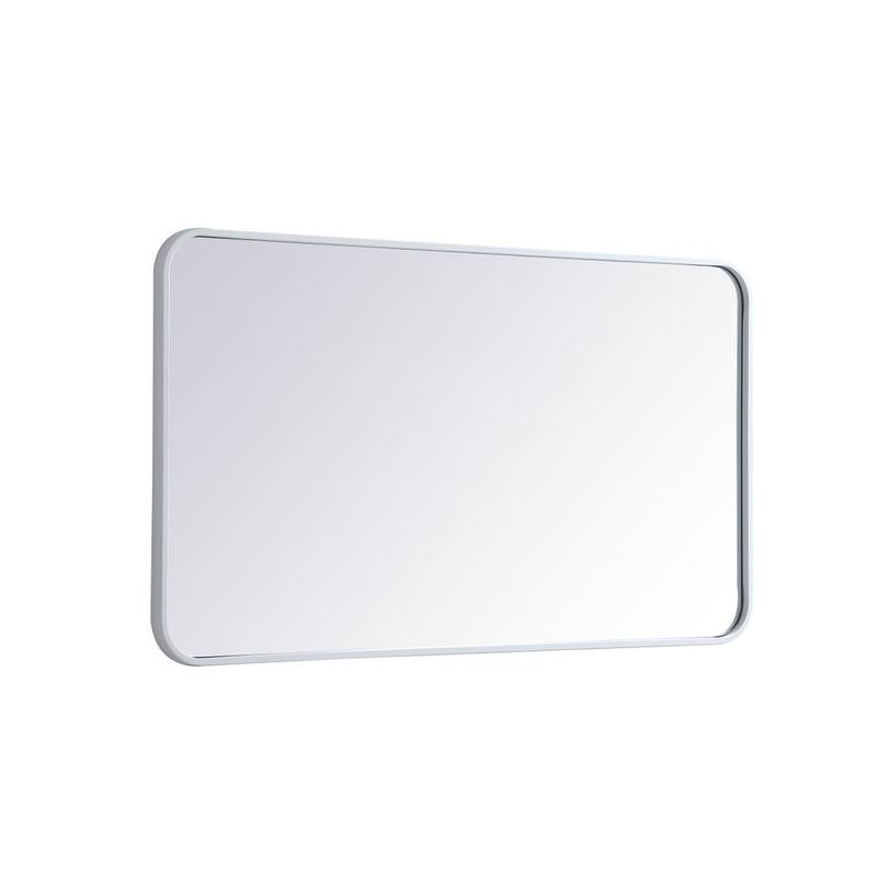 Ezra Soft Corner Metal Rectangular Mirror