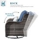 preview thumbnail 23 of 39, OVIOS 6-piece Rattan Wicker Patio Furniture Set Swivel Rocking Chair Set
