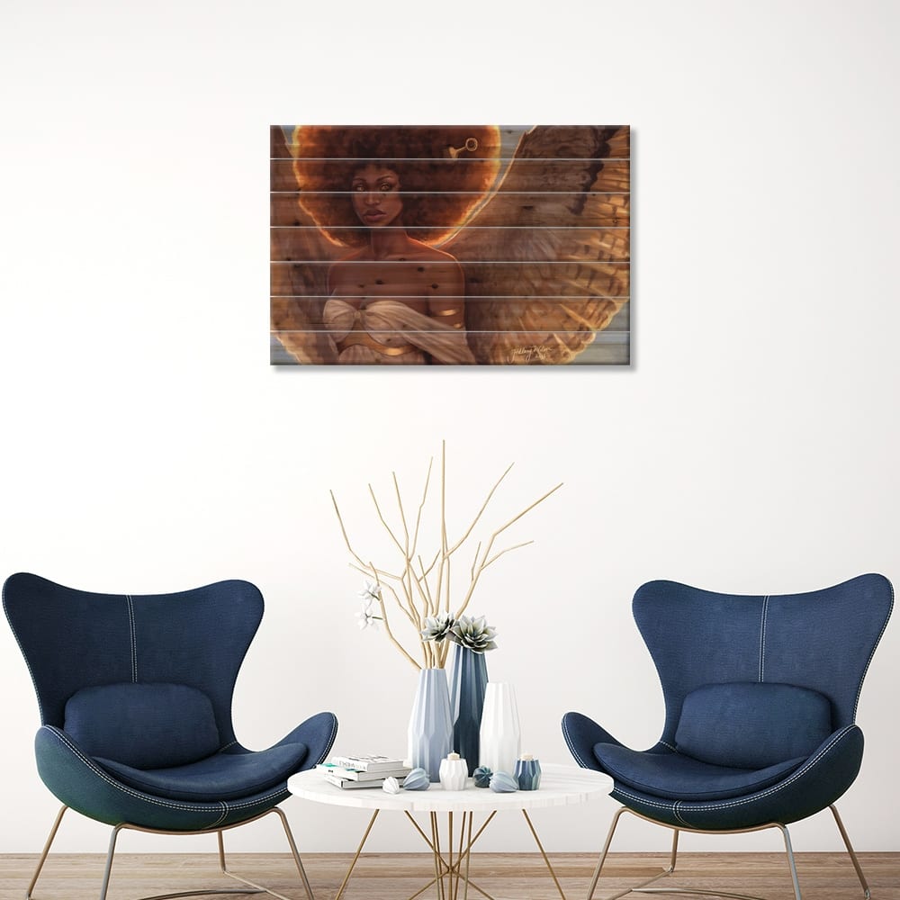 Halo Print On Wood by Hillary D Wilson - Multi-Color - Bed Bath ...