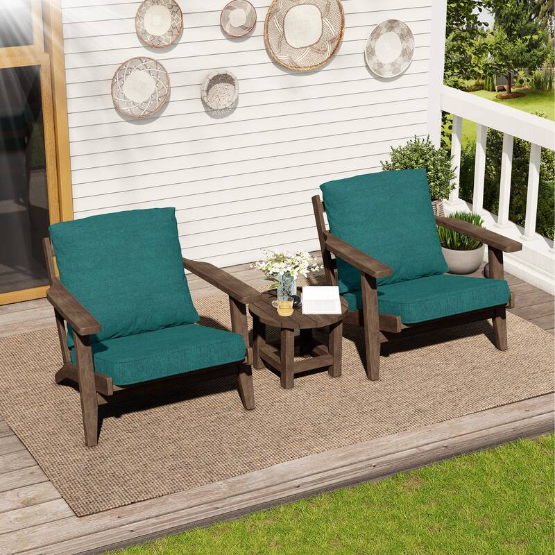 21 W x 22 D in. Deep Seat Outdoor Cushion Set by Crestlive Products