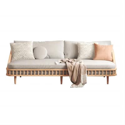 Chinese Style Sofa with Solid Wood Frame