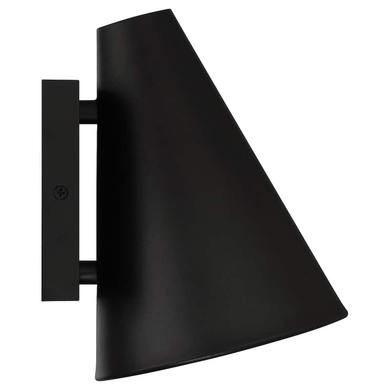 Solano Outdoor LED Wall Mount - Square Backplate - Cone Shade
