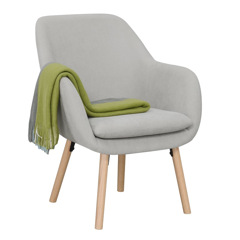Convenience Concepts Take a Seat Charlotte Wingback Upholstered Accent Armchair