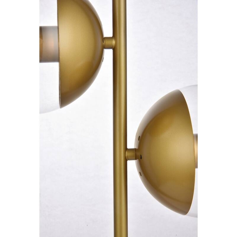 2-Light Table Lamp with Clear Glass