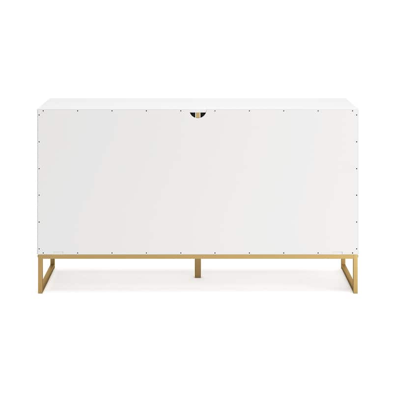 Signature Design by Ashley Socalle White/Gold Dresser