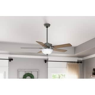 Hunter 52" Swanson Ceiling Fan with LED Bowl Light Kit and Pull Chains - Traditional, Transitional