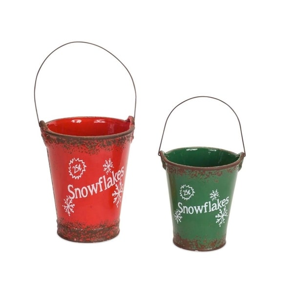 plastic christmas buckets