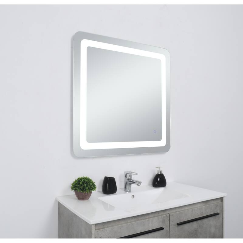 Elegant Lighting MRE33030 Genesis 30" W x 30" H Transitional Square
