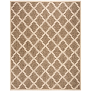 SAFAVIEH Beach House Minda Indoor/ Outdoor Waterproof Patio Backyard Rug - Beige/Cream [8' x 10'] - 8' x 10'