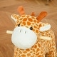 preview thumbnail 4 of 3, 2-in-1 Kids Giraffe-shaped Plush Ride-On Rocking Horse Toy for Children 3 to 6 Years