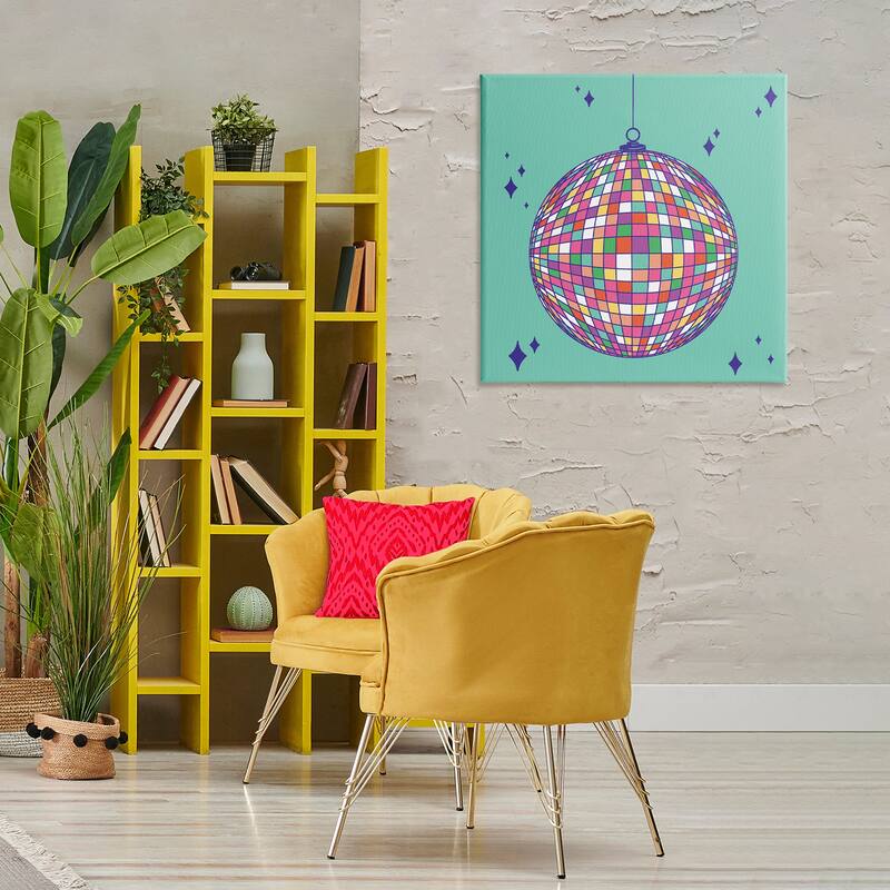 Stupell Geometric Modern Disco Ball Canvas Wall Art Design By Sazerelli Designs