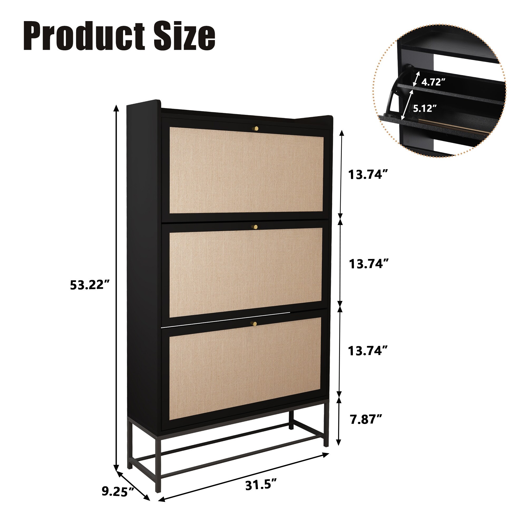 Triple shoe cabinet deals