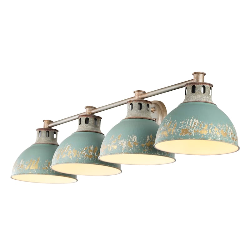 Golden Lighting 0865-BA4 TEAL Kinsley 4 Light 8" Wide Vanity Light