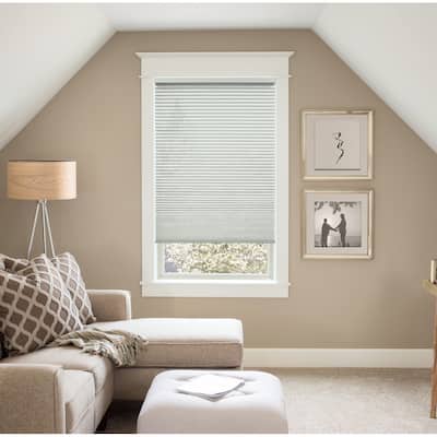 BlindsAvenue Custom 3/4" Pleat, Cordless Cellular Shades, Color Cloud, Light Filtering Fabric
