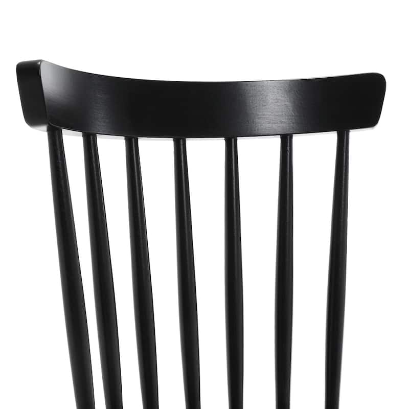 Farmhouse Spindle-Back Windsor Dining Chairs with Solid Wood