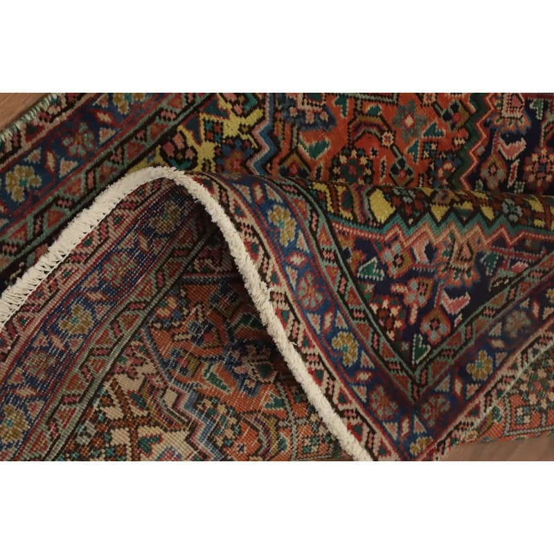 Hand Knotted Oriental 100% Wool Carpet Traditional Medallion Oranges & Rust Tabriz Area Rug - 5' 10'' X 3' 3''