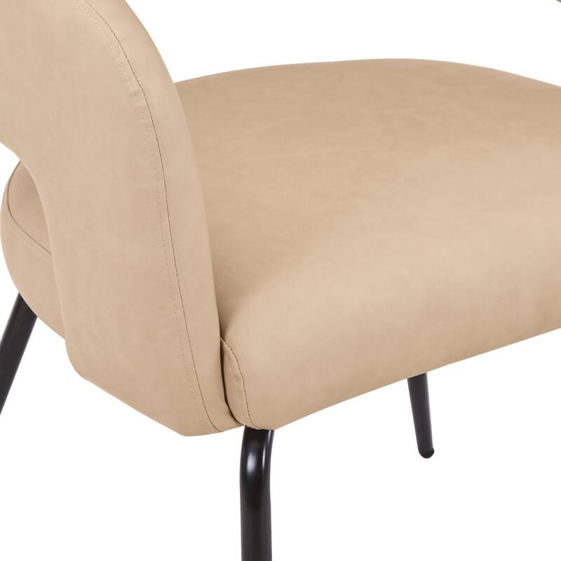 Verve Modern 36 Inches Round Dining Set with Solid Wood Tabletop and 4 Velvet/Leather Chairs for Home Kitchen or Dining rooms