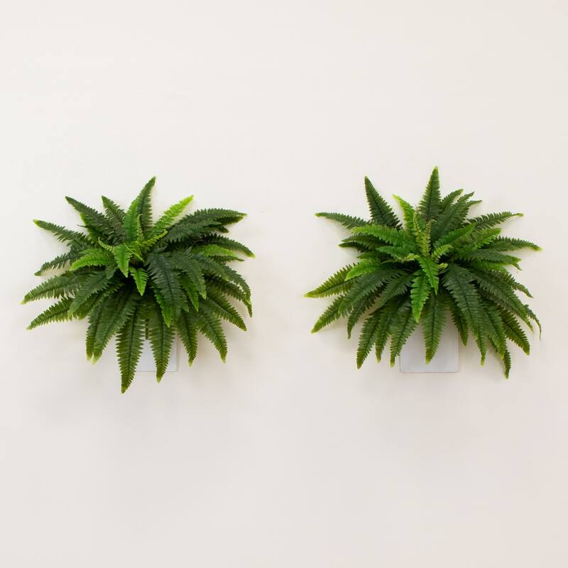 Artificial Boston Ferns - 40" - Green - Set of 2