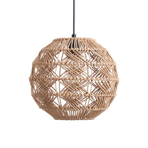 Rope globe pendant light cheap