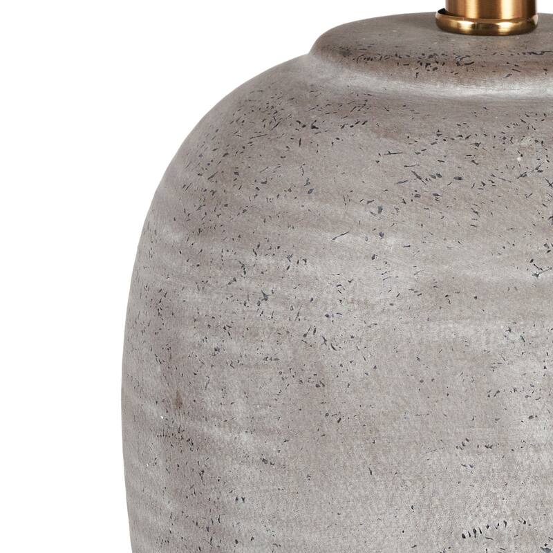 Nourison 23" Rustic Ceramic Vase Accent Table Lamp