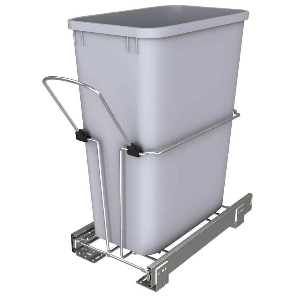 Rev-A-Shelf RUKD Series Bottom Mount Single Bin Trash Can - 32 Quart