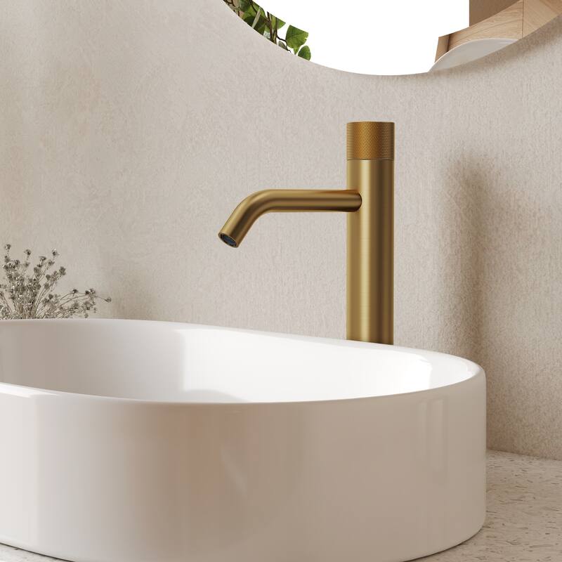 Modern Single Hole Bathroom Faucet,Deck Mount Sink Faucet