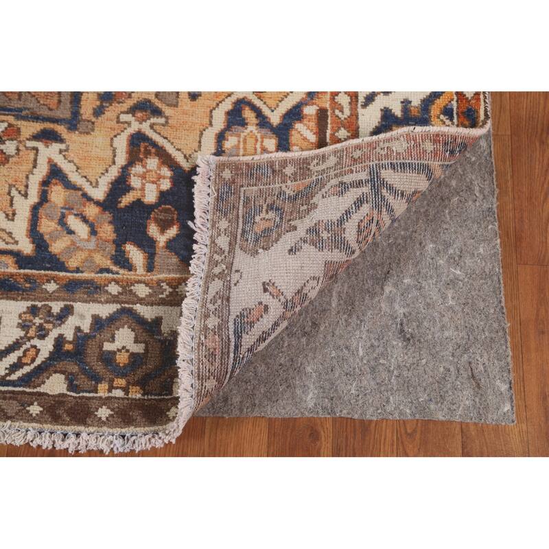 Orange Bakhtiari Persian Vintage Area Rug Handmade Wool Carpet - 7'0"x 10'4"