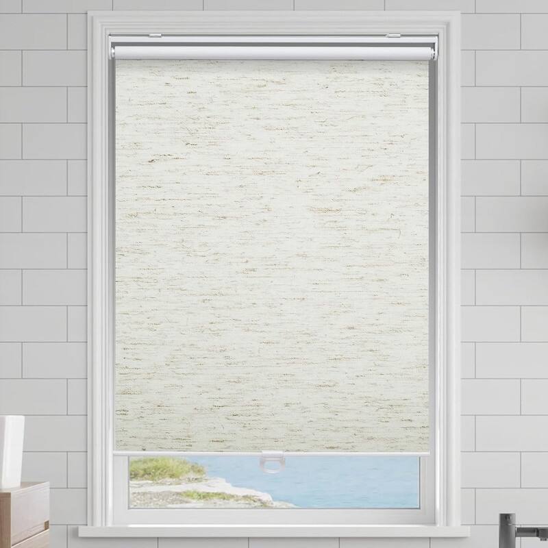Cordless Roller Shades Blackout Blinds for Darkening Rolled Up Shades - 72"L x 34"W