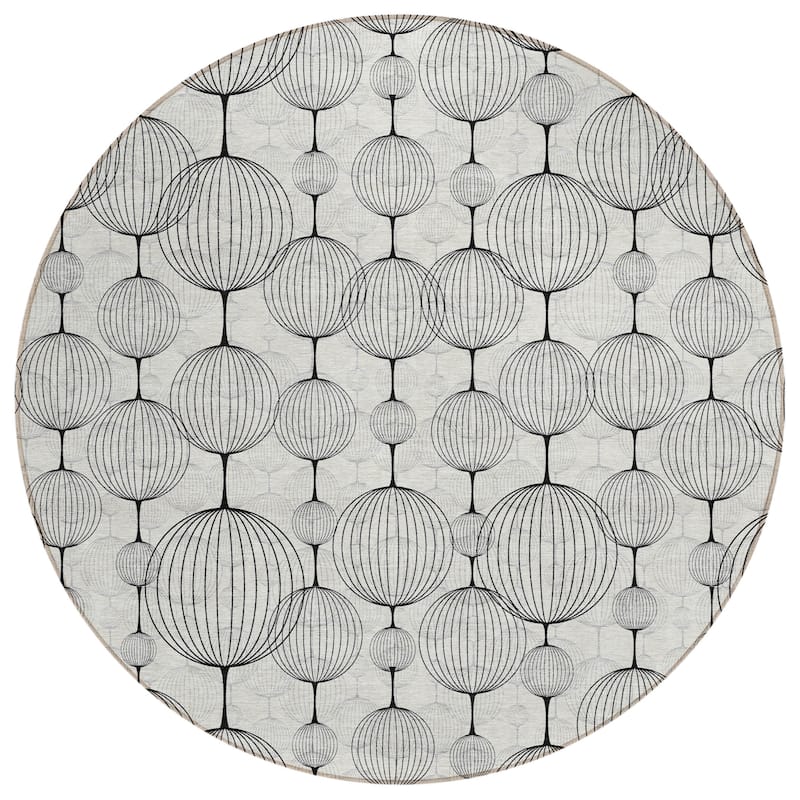 Machine Washable Indoor/ Outdoor Chantille Modern Decor Rug