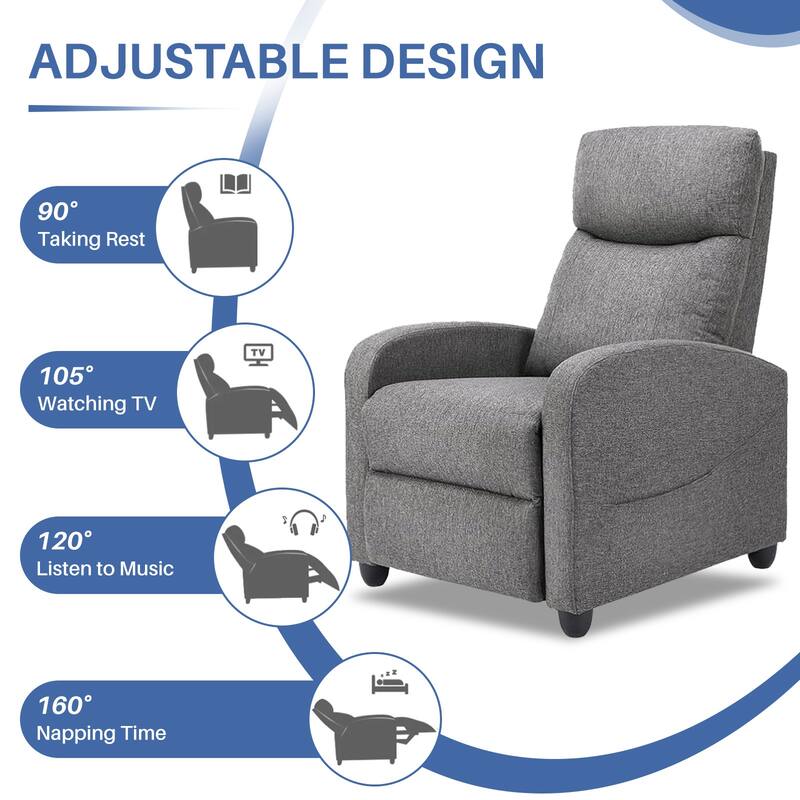 Recliner Massage Small Home Theater Seating Adjustable Recliner Chair for Living Room & Aldult