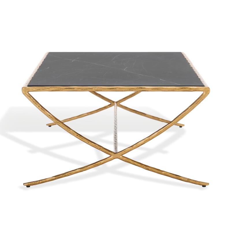 SAFAVIEH Couture Italia Rectangle Metal Coffee Table - 48 In. W x 28 In. D x 15 In. H - 48"W x 28"D x 15"H