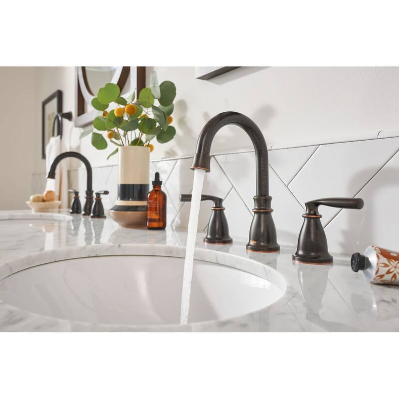 Moen 84539 Hilliard 1.2 GPM Widespread Bathroom Faucet with Pop-Up