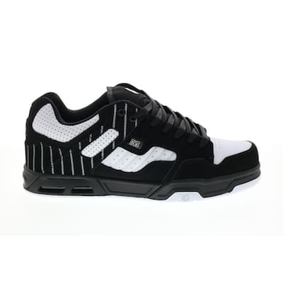 Dvs Enduro Heir Skate Shoe Mens 7.5 Black White Pinstripe Nubuck Leather