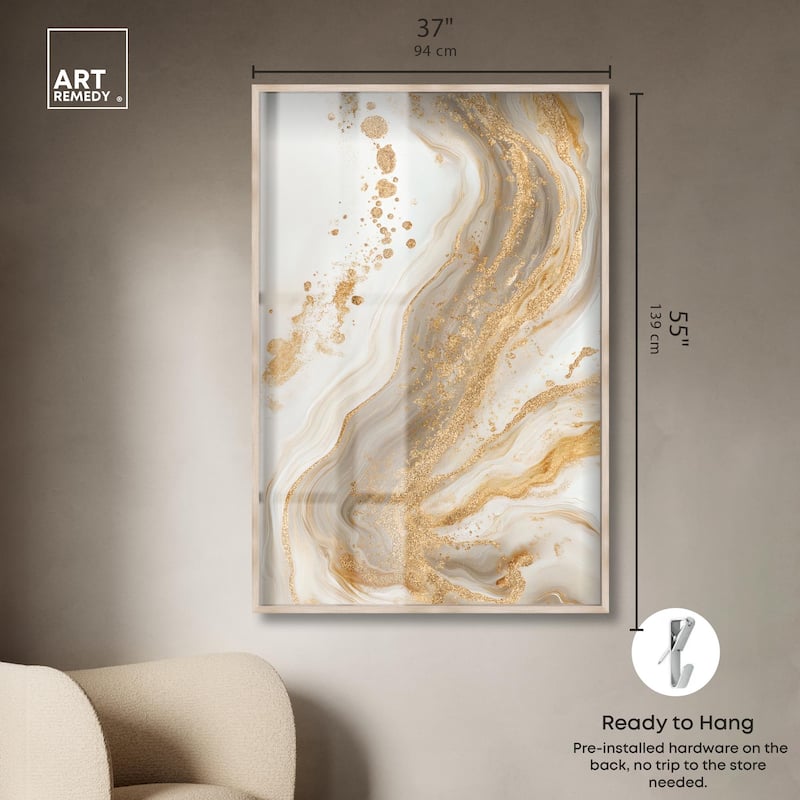 Gold Vein Shadowbox by Art Remedy