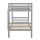 preview thumbnail 9 of 41, Twin over Twin Wooden Bunk Bed,High Guardrail,Ladder,Kids Teens,Dorm