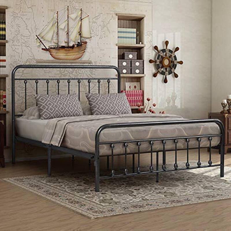 Queen Size Metal Platform Bed Frame