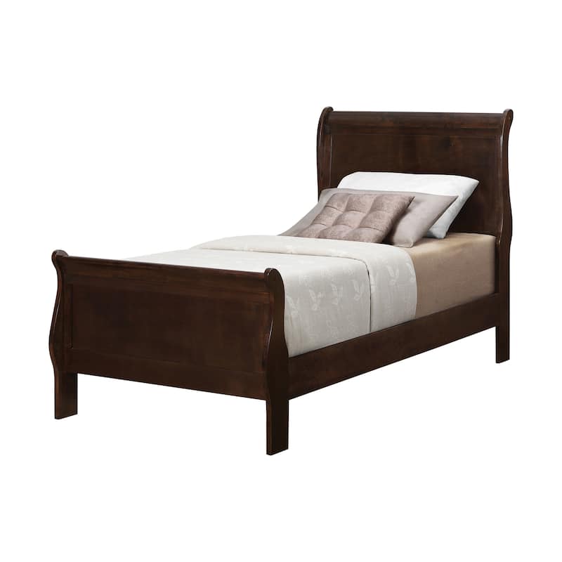 Graffenstaden Cappuccino 4-piece Bedroom Set with 2 Nightstands and Dresser
