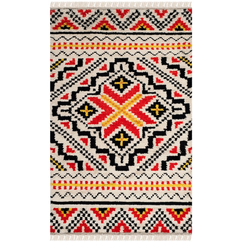 SAFAVIEH Hand-knotted Kenya Sedigheh Southwestern Tribal Wool Rug