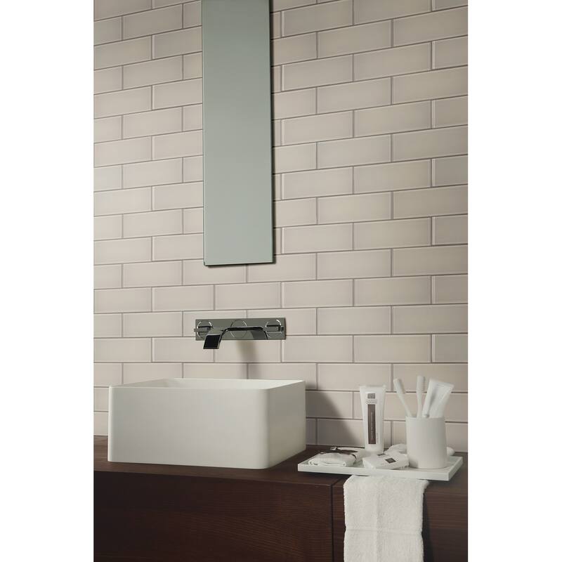Ackland AKM-G-3X9TL-CA 9" x 12" Glass Solid Wall Tile - Glossy Visual - Crystalla