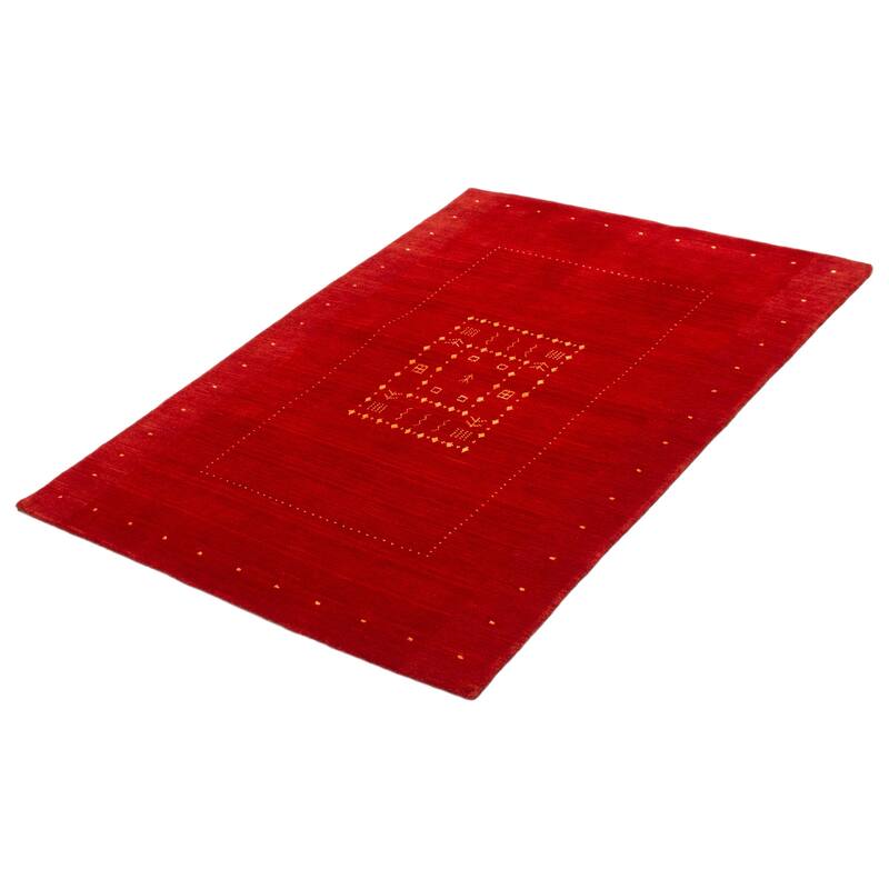 Kashkuli Gabbeh Red Rug 4'7" x 6'7" - 4'7 x 6'7