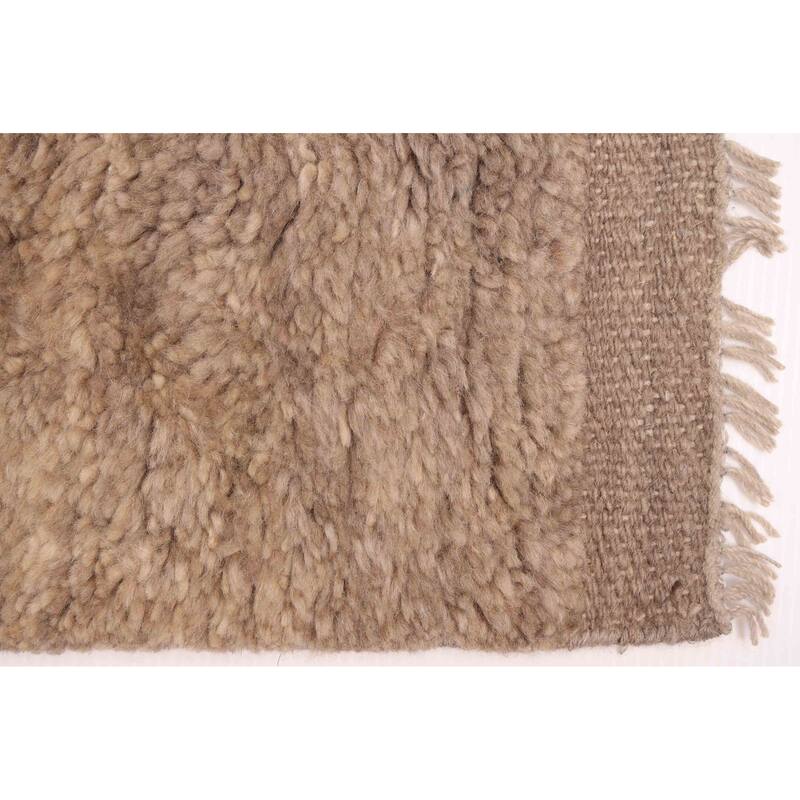 ECARPETGALLERY Hand-knotted Pak Finest Gabbeh Taupe Wool Rug - 9'4 x 12'5