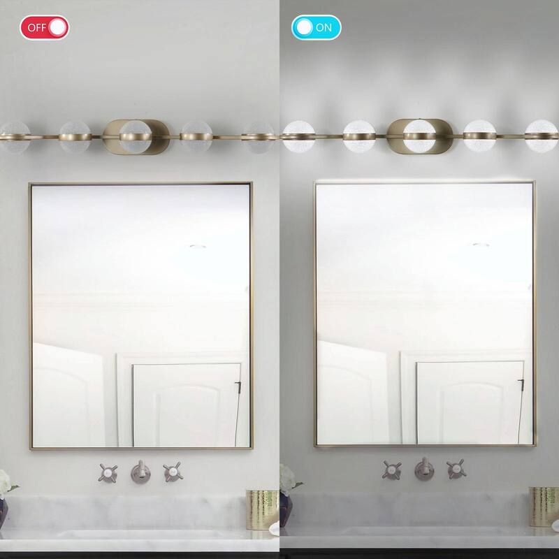 Vanity Lights With 4/5/6 LED Bulbs For Bathroom Lighting