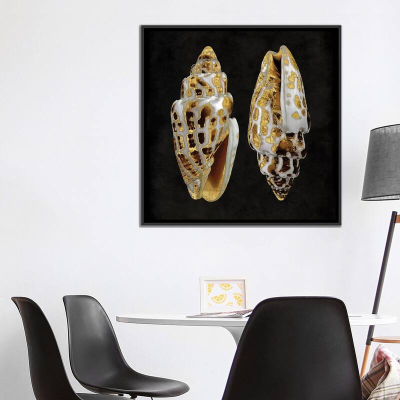 iCanvas "Golden Ocean Gems I" by Caroline Kelly Framed Canvas Print