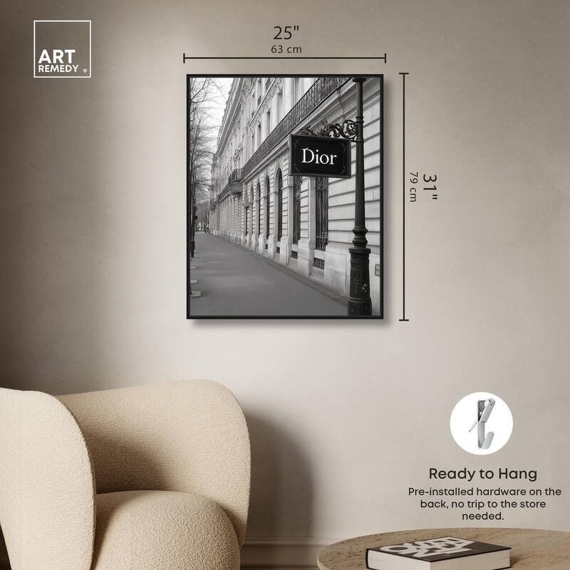 Parisian Street Canvas by Art Remedy