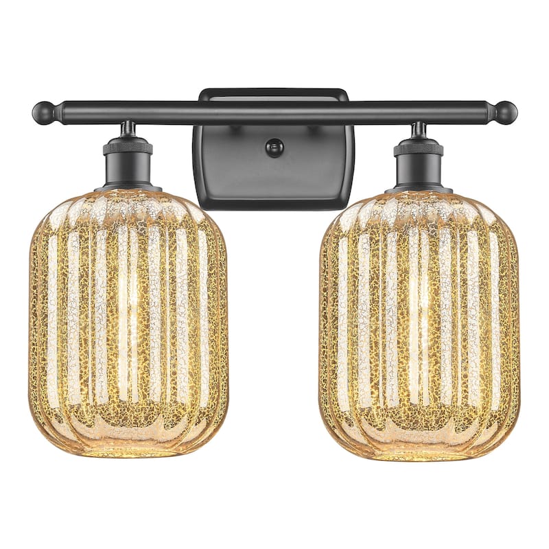 Innovations Lighting 516-2W-13-17 Preston Vanity Preston 2 Light 17" - Oil Rubbed Bronze / Mercury