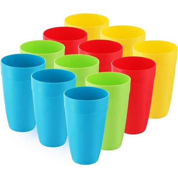 12 Kids Reusable Plastic Cups - 15 oz - Bed Bath & Beyond - 40113939