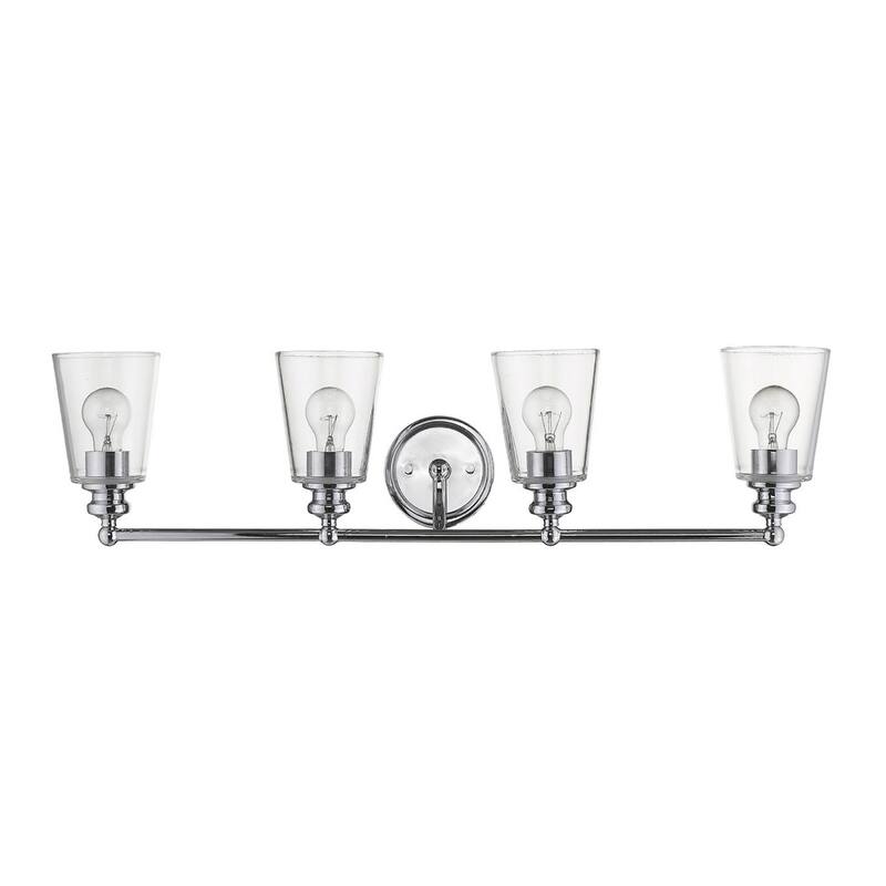 Modern Clear Glass Shade Wall Sconce with Swing Arm for Home Lighting