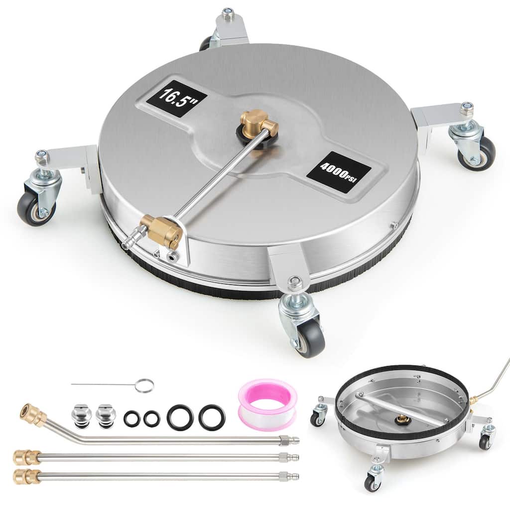 Costway 16.5" Pressure Washer Surface Cleaner Stainless Steel Surface - See Details