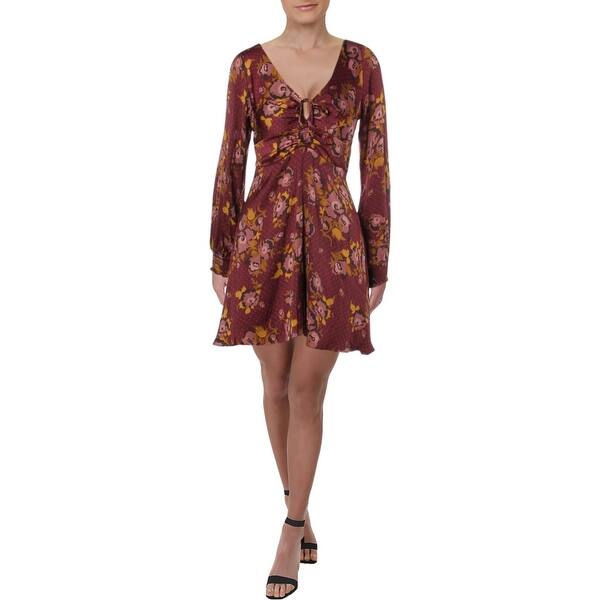 Shop Free People Womens Morning Light Casual Dress Floral Print