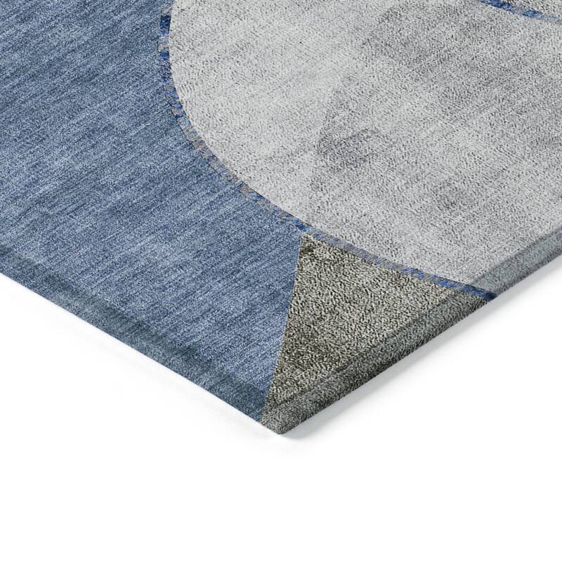 HomeRoots Abstract Transitional Rectangle Outdoor Rug